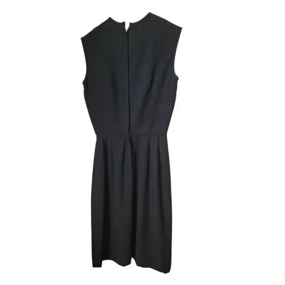 Women's Vintage Bobbie Brooks Little Black Dress 1950's 1960's Size 5 - Picture 2 of 2